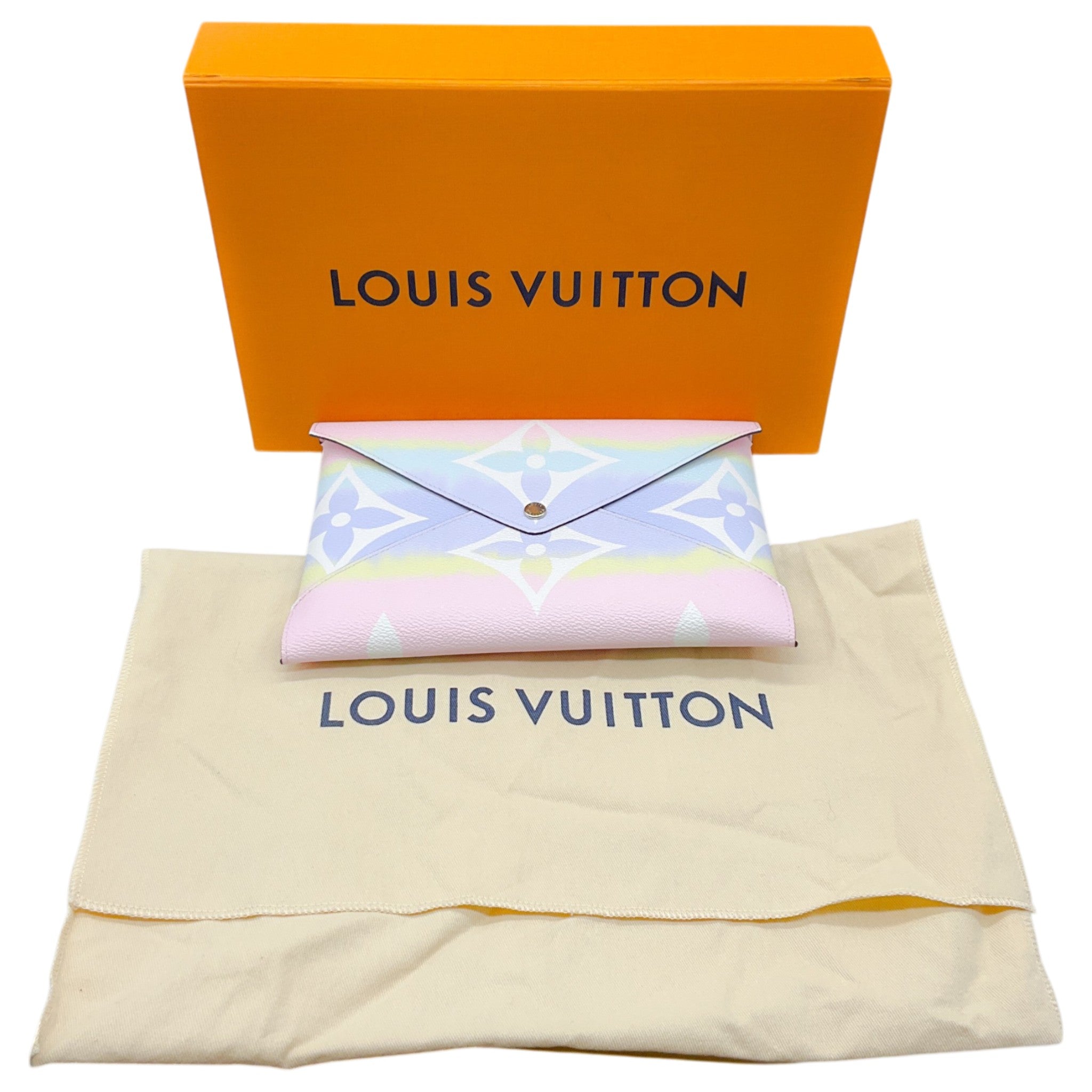 Louis Vuitton Pastel Dyed Limited Edition Escale Kirigami Clutch
