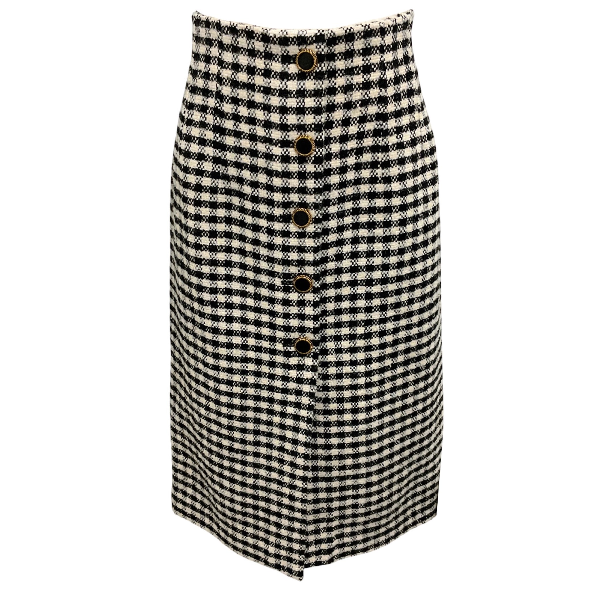 Pardington Collective Black / White Check Jackie Pencil Skirt