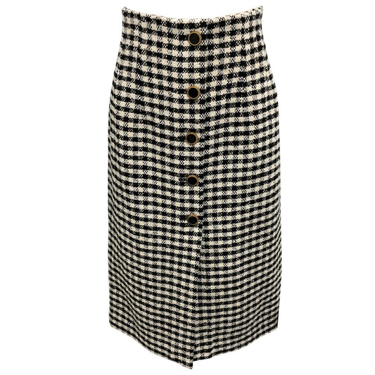Pardington Collective Black / White Check Jackie Pencil Skirt