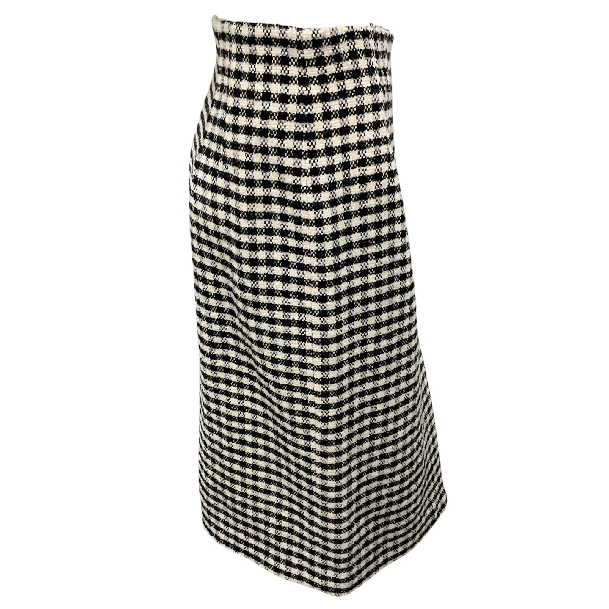 Pardington Collective Black / White Check Jackie Pencil Skirt