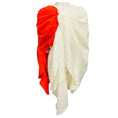 Load image into Gallery viewer, A.W.A.K.E. MODE Orange / Cream Back to Front Reversible Gathered Knot Top
