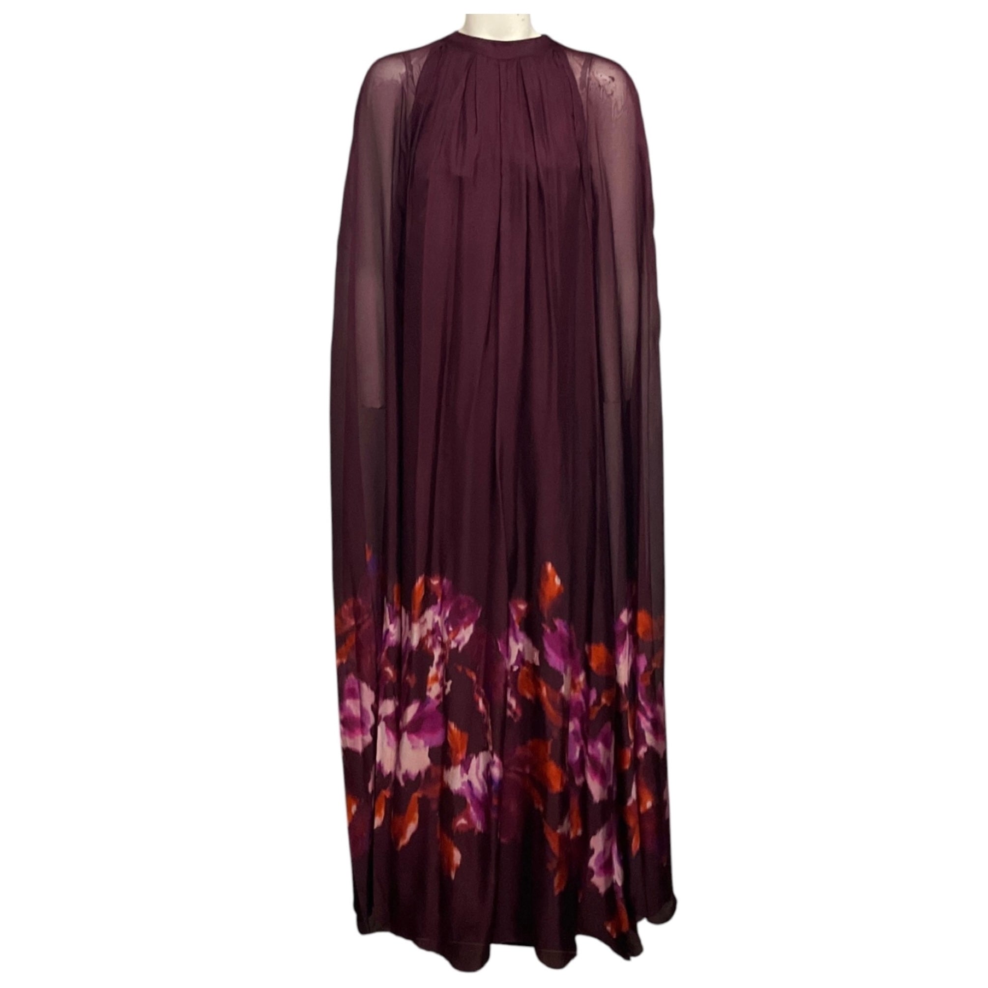 Sachin & Babi Mixed Berry Ikat Border Tiana Gown