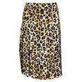 Load image into Gallery viewer, Moschino Tan / Black Leopard Printed Crepe Skirt
