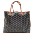 Load image into Gallery viewer, Goyard Black / Brown Goyardine Canvas Reversible Tote Handbag
