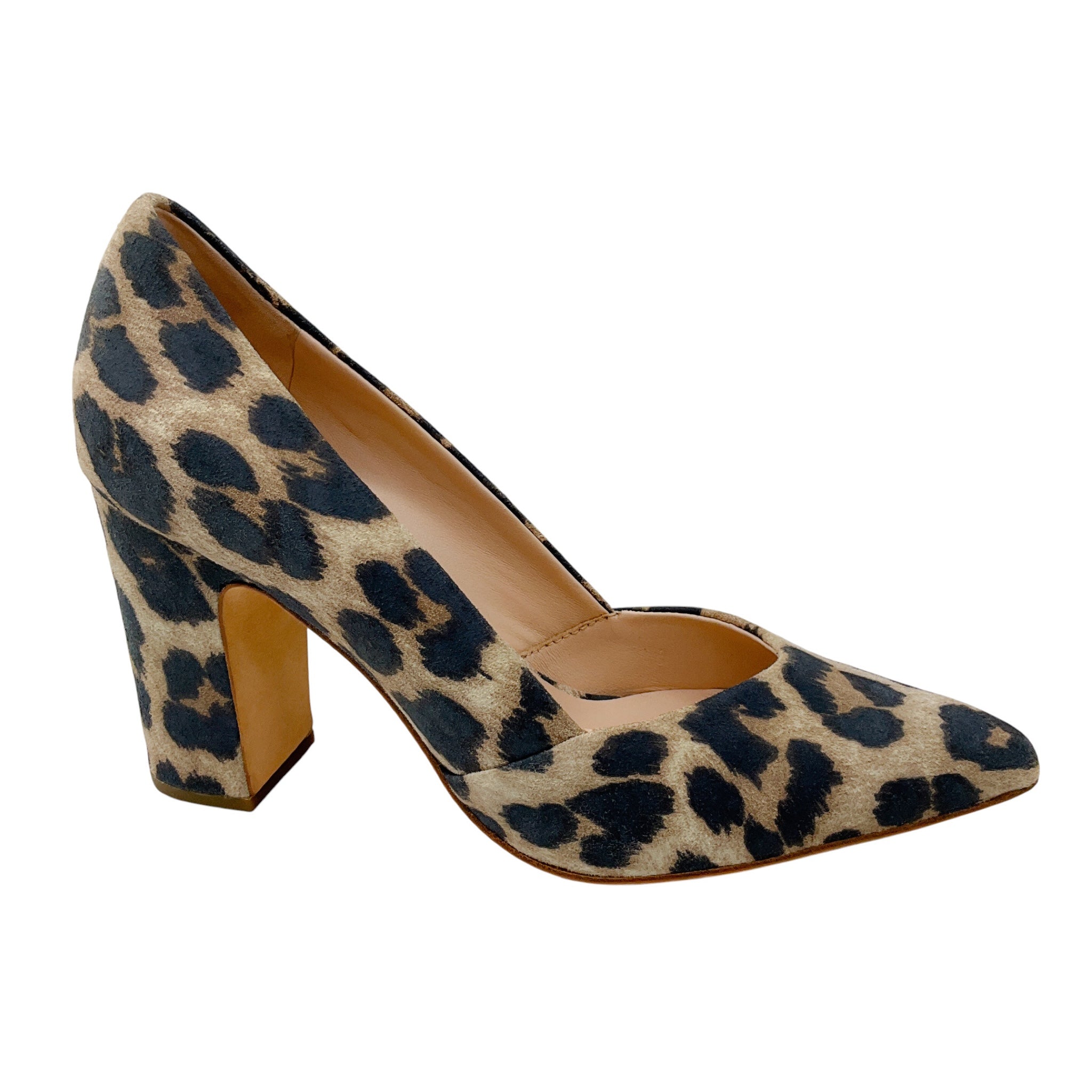 Loeffler Randall Natural Leopard Print Suede Paulina Pumps