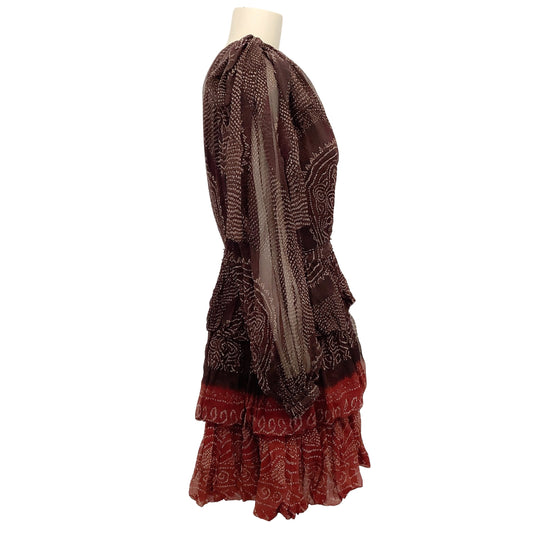 Ulla Johnson Garnet Silk Leah One Shoulder Dress