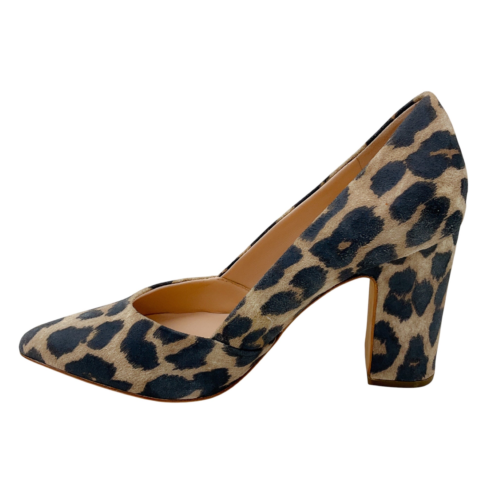 Loeffler Randall Natural Leopard Print Suede Paulina Pumps