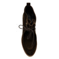 Load image into Gallery viewer, Moncler Brown Suede Wedge Heel Ankle Booties
