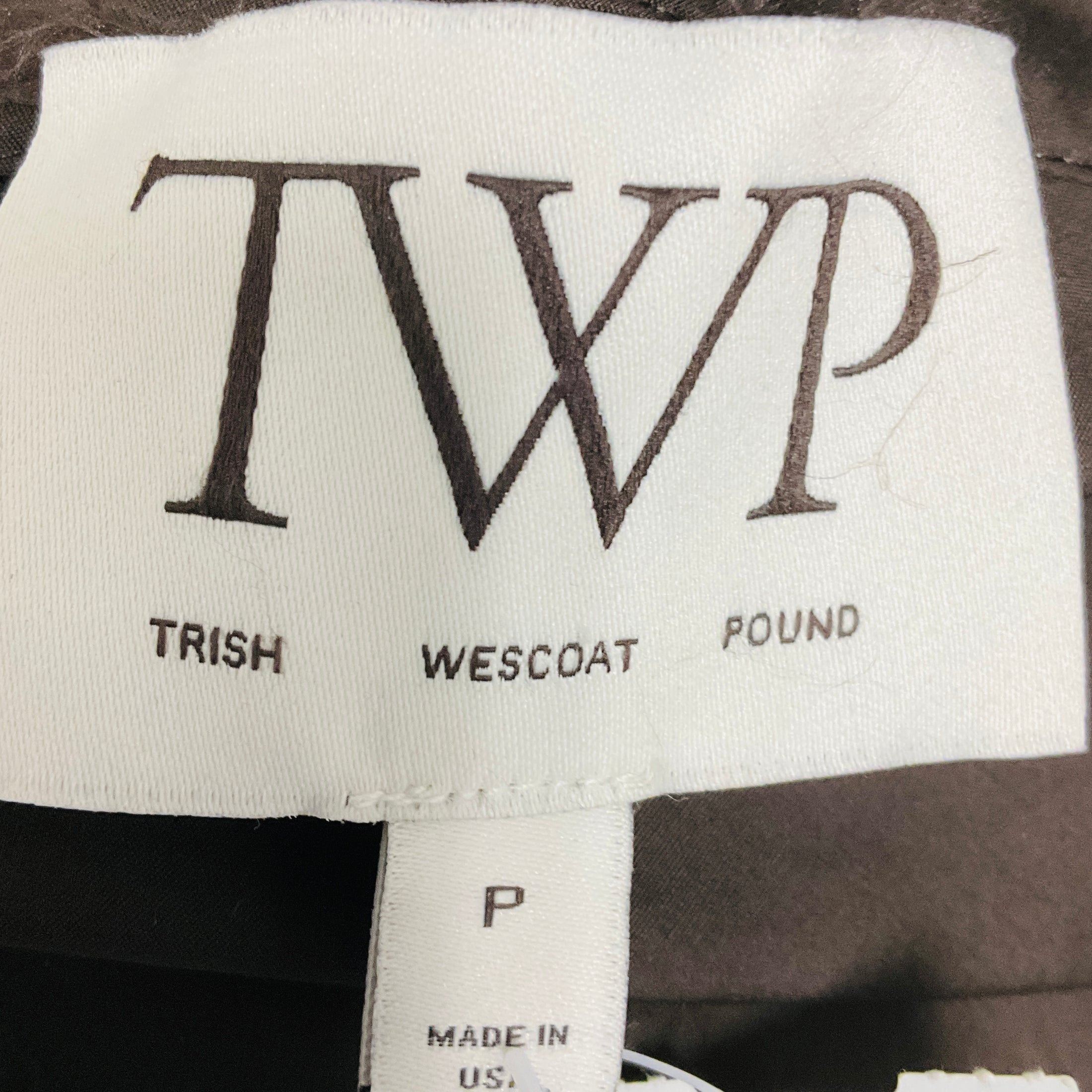TWP Chocolate Brown Forever and Always Reversible Shirt with Crystal Collar in Super Compact Poplin