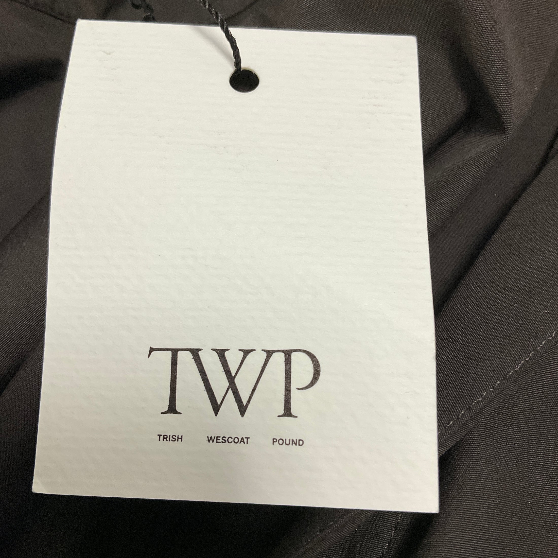 TWP Chocolate Brown Forever and Always Reversible Shirt with Crystal Collar in Super Compact Poplin