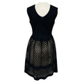 Load image into Gallery viewer, Fendi Black Sleeveless Openwork Knitted Dress
