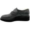 Load image into Gallery viewer, Fabiana Filippi Grey Leather Slip on Loafers with Monili
