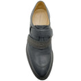 Load image into Gallery viewer, Fabiana Filippi Grey Leather Slip on Loafers with Monili
