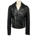Load image into Gallery viewer, Maje Black Bexita Lamb Leather Moto Jacket
