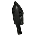 Load image into Gallery viewer, Maje Black Bexita Lamb Leather Moto Jacket
