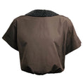 Load image into Gallery viewer, TWP Chocolate Brown Forever and Always Reversible Shirt with Crystal Collar in Super Compact Poplin
