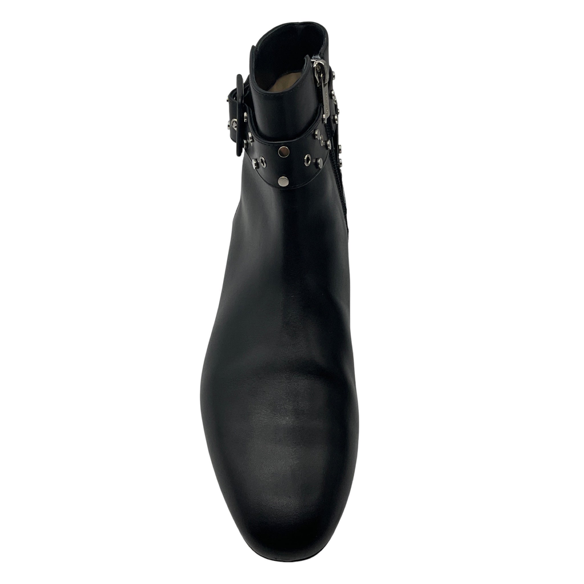 Jimmy Choo Black / Silver Studded Leather Ankle Boots