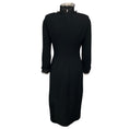 Load image into Gallery viewer, Chloe Vintage Black Lace Trimmed Long Sleeved Shimmer Tweed Cocktail Dress

