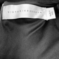Load image into Gallery viewer, Victoria Beckham Black Cold Shoulder Fitted Midi Cocktail Dress
