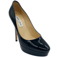 Load image into Gallery viewer, Jimmy Choo Black Patent Platform Pumps

