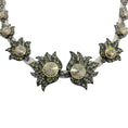 Load image into Gallery viewer, Lanvin White Cord Necklace with Crystal Embellishments
