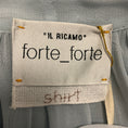Load image into Gallery viewer, forte_forte Light Blue Nebbiolina Carousel des Sylphes Embroidery Bow Tie Shirt
