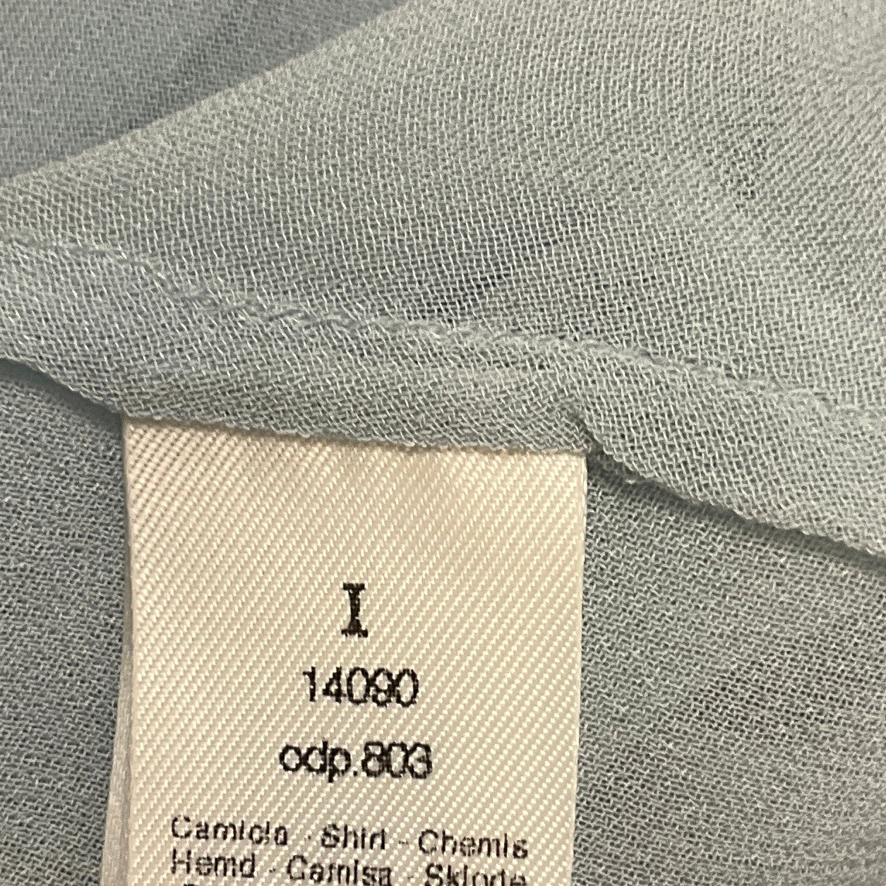 forte_forte Light Blue Nebbiolina Carousel des Sylphes Embroidery Bow Tie Shirt