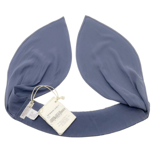 Brunello Cucinelli Slate Blue Monili Collier Foulard Necklace