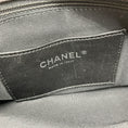 Load image into Gallery viewer, Chanel Black / Beige / White Woven Patent Leather Chain Strap Handbag
