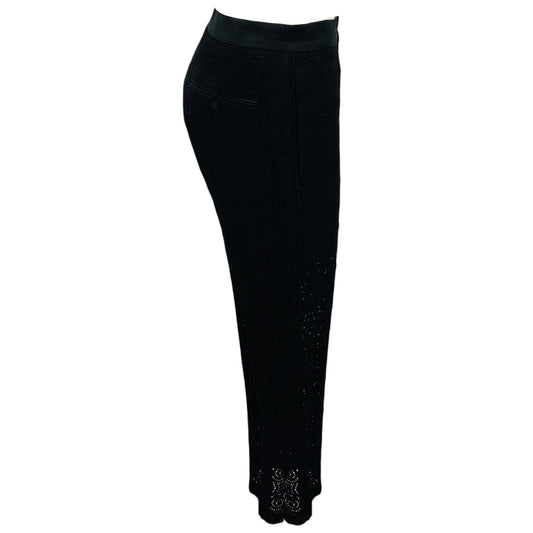 Dolce & Gabbana Black Lace Dress Pants / Trousers