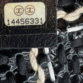 Load image into Gallery viewer, Chanel Black / Beige / White Woven Patent Leather Chain Strap Handbag
