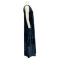 Load image into Gallery viewer, Peserico Navy Monili Bead Embellished Velvet Maxi Dress
