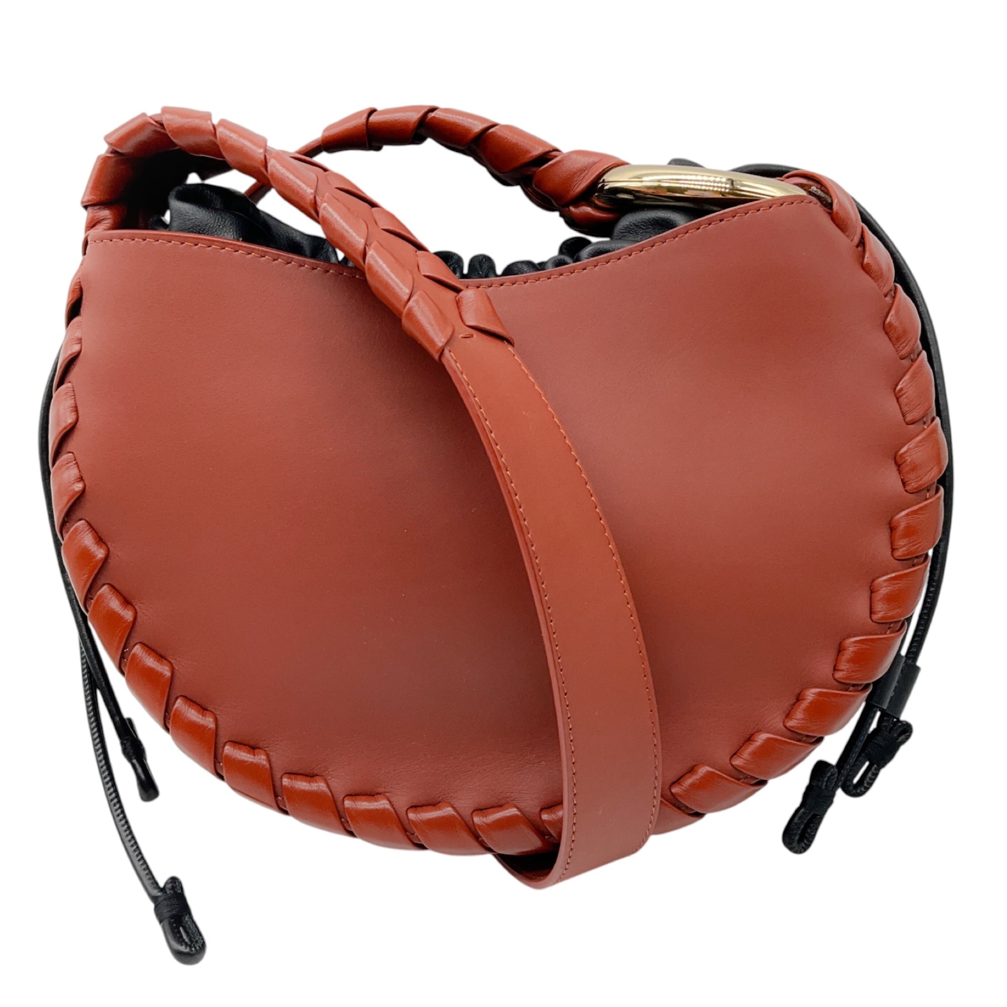 Chloe Henna Sepia Brown Calfskin Small Mate Hobo Bag