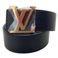 Load image into Gallery viewer, Louis Vuitton 40MM Black Leather Initials Belt
