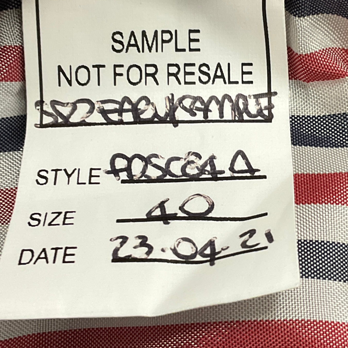 Thom Browne / Navy / White Red Plaid Midi Dress