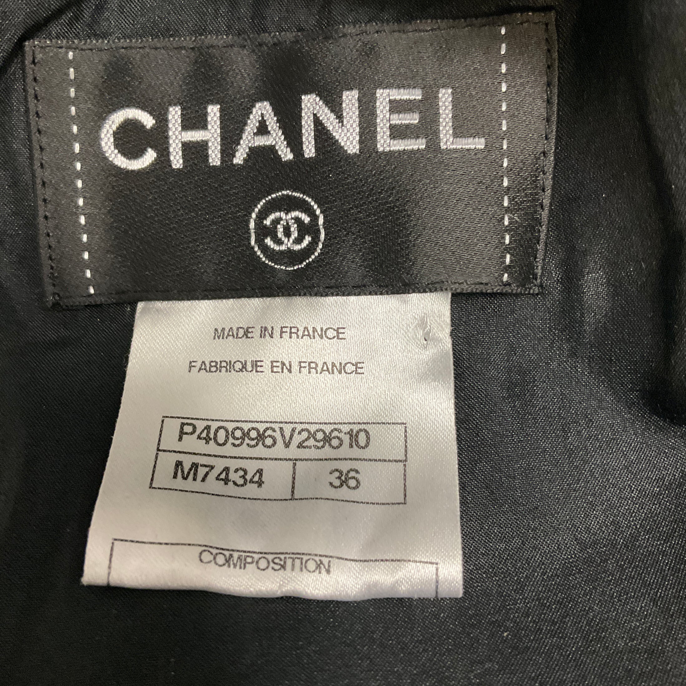 Chanel Black / Gold Metallic Woven Metal Mesh Cocktail Dress