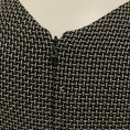 Load image into Gallery viewer, Chanel Black / Gold Metallic Woven Metal Mesh Cocktail Dress
