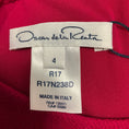 Load image into Gallery viewer, Oscar de la Renta Raspberry Sleeveless Wool Crepe Midi Cocktail Dress
