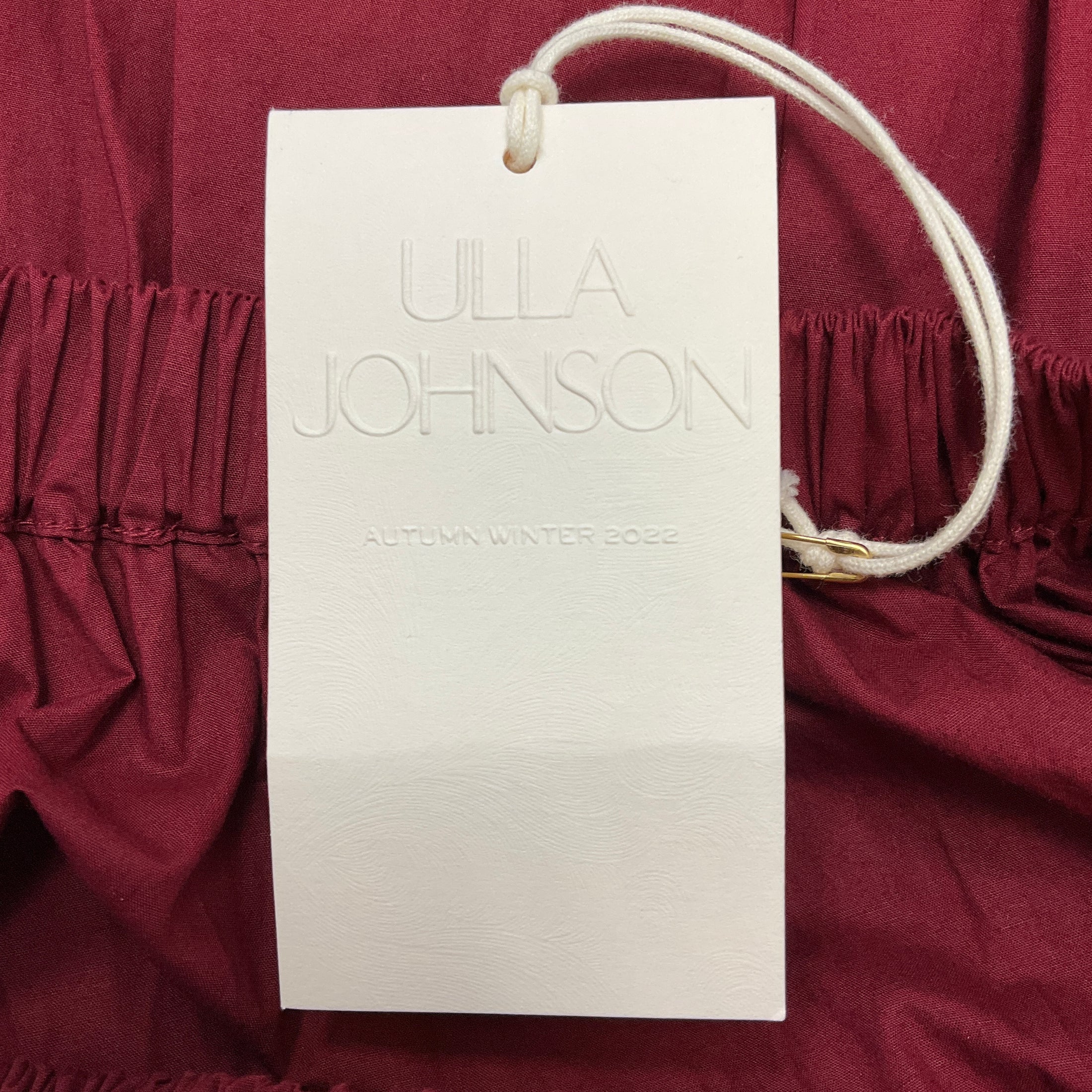 Ulla Johnson Bordeaux Autumn Winter 2022 Martine Mini Dress