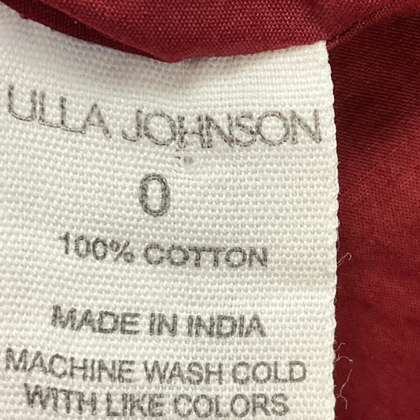 Ulla Johnson Bordeaux Autumn Winter 2022 Martine Mini Dress