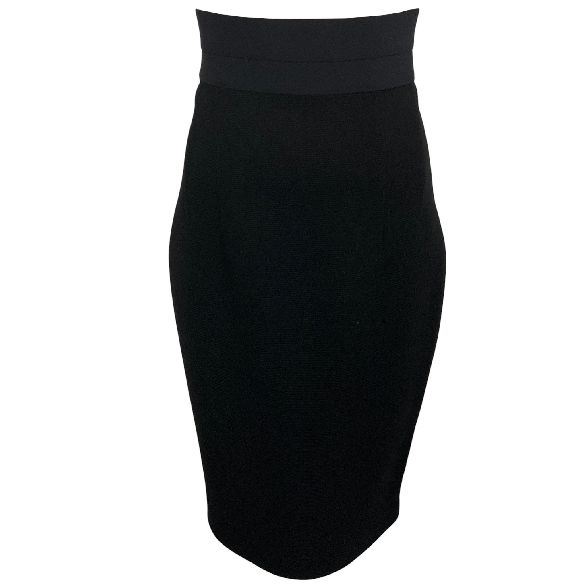 Les Copains Black Fitted Bandage Midi Pencil Skirt