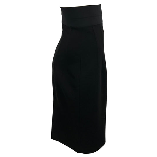 Les Copains Black Fitted Bandage Midi Pencil Skirt