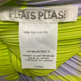 Load image into Gallery viewer, Pleats Please by Issey Miyake Lime Green / Lavender Purple Pleated Short Sleeved Top
