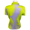 Load image into Gallery viewer, Pleats Please by Issey Miyake Lime Green / Lavender Purple Pleated Short Sleeved Top
