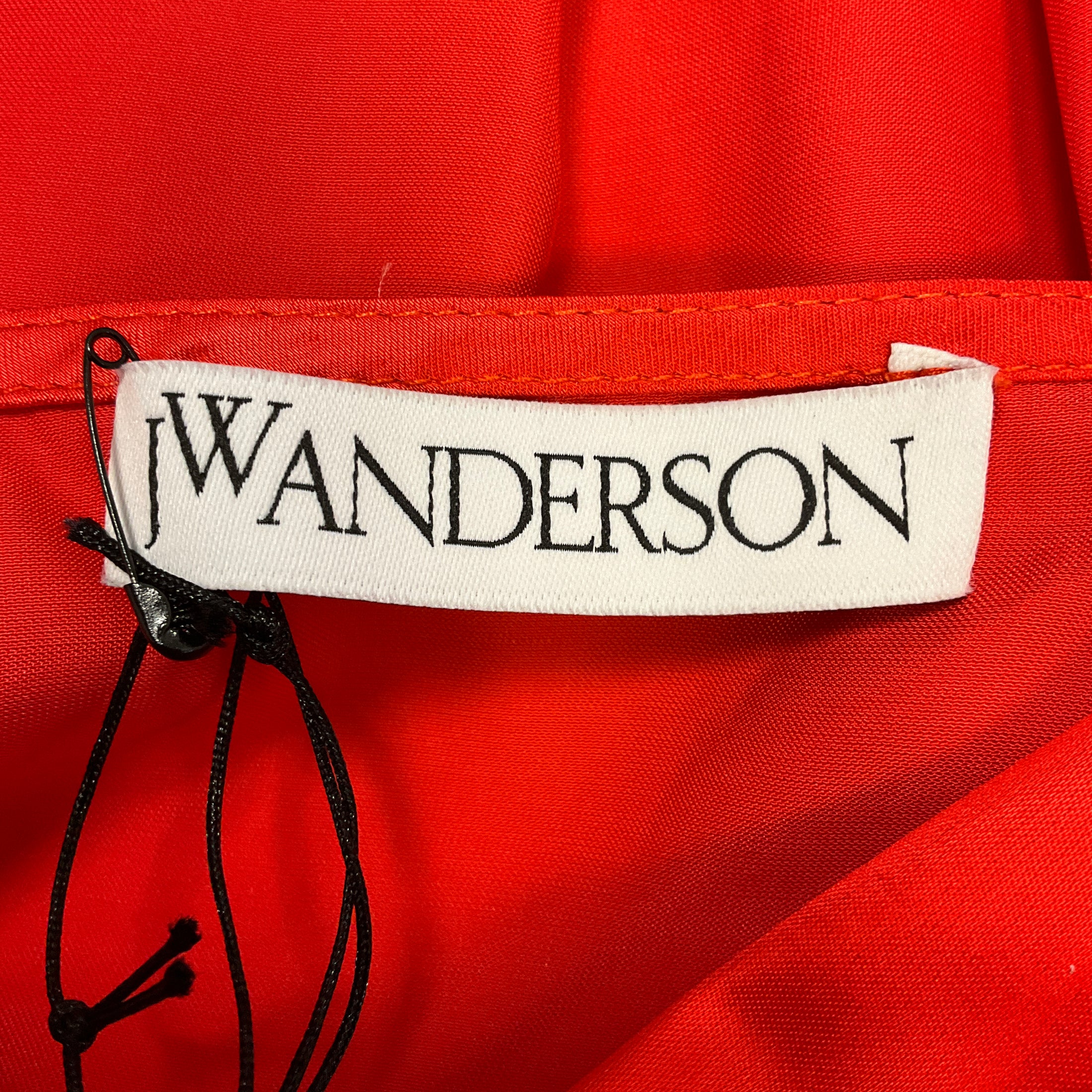 JW Anderson Red Cold Shoulder Blouse