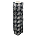 Load image into Gallery viewer, Akris Punto Black / White Sleeveless Sheath Midi Dress
