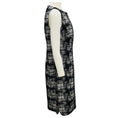 Load image into Gallery viewer, Akris Punto Black / White Sleeveless Sheath Midi Dress
