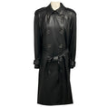 Load image into Gallery viewer, Veronica Beard Black Conneley Vegan Leather Dickey Trench Coat
