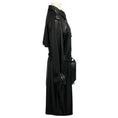 Load image into Gallery viewer, Veronica Beard Black Conneley Vegan Leather Dickey Trench Coat
