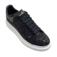 Load image into Gallery viewer, Alexander McQueen Black / White Oversized Black Glitter Sneakers
